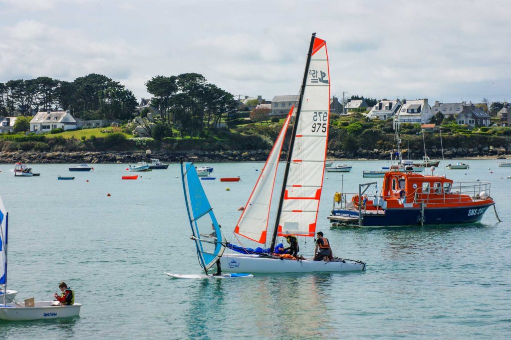 Catamaran Topaz 14 à deux dessus